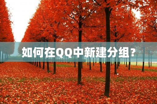 如何在QQ中新建分组? 如何在QQ中新建分组?