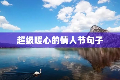 超级暖心的情人节句子