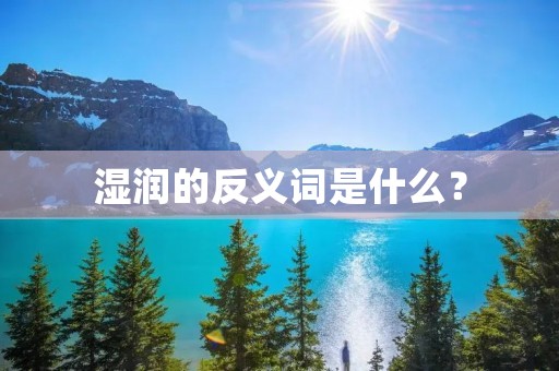 湿润的反义词是什么? 湿润的反义词是什么?