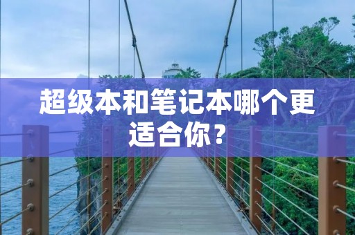 超级本和笔记本哪个更适合你?