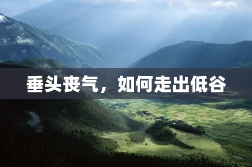 垂头丧气，如何走出低谷