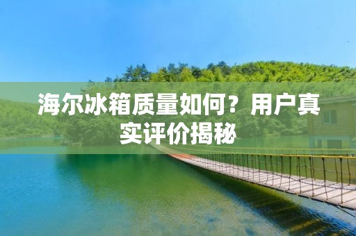 海尔冰箱质量如何?用户真实评价揭秘 海尔冰箱质量如何?用户真实评价揭秘