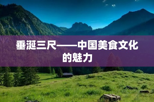 垂涎三尺——中国美食文化的魅力