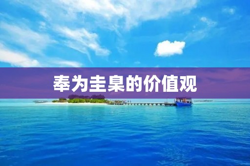 奉为圭臬的价值观 奉为圭臬的价值观