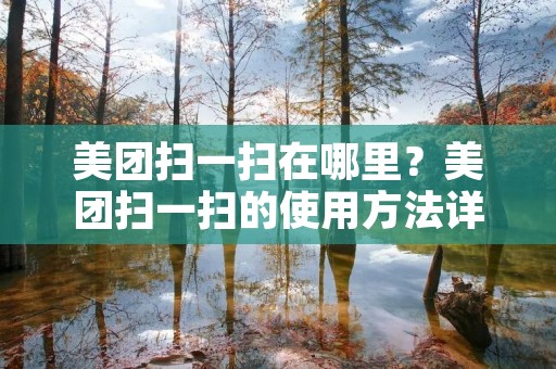美团扫一扫在哪里？美团扫一扫的使用方法详解！
