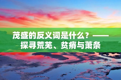茂盛的反义词是什么?——探寻荒芜、贫瘠与萧条 茂盛的反义词是什么?——探寻荒芜、贫瘠与萧条