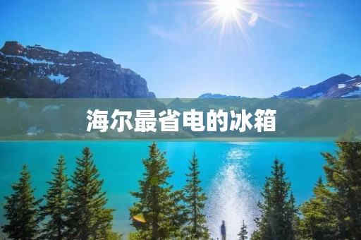 海尔最省电的冰箱:让生活更环保更省钱 海尔最省电的冰箱:让生活更环保更省钱