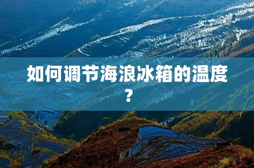 如何调节海浪冰箱的温度? 如何调节海浪冰箱的温度?