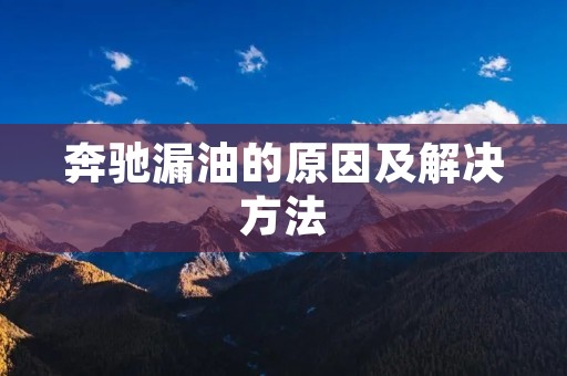 奔驰漏油的原因及解决方法 奔驰漏油的原因及解决方法