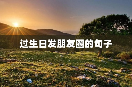 过生日发朋友圈的句子:分享生日的快乐与感恩