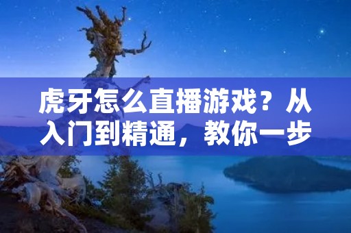 虎牙怎么直播游戏?从入门到精通,教你一步步完成直播游戏 虎牙怎么直播游戏?从入门到精通,教你一步步完成直播游戏