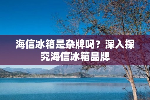 海信冰箱是杂牌吗？深入探究海信冰箱品牌