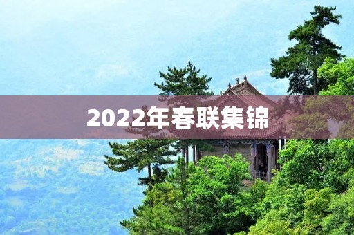 2022年春联集锦：传统与现代的碰撞