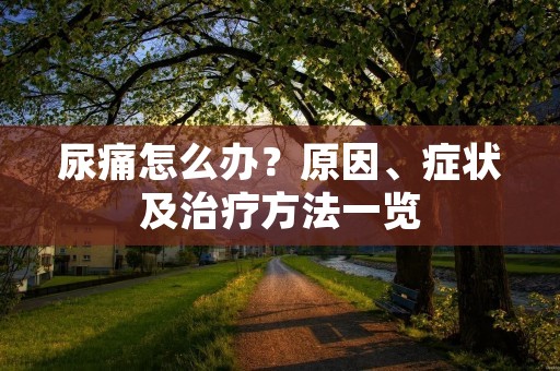 尿痛怎么办？原因、症状及治疗方法一览