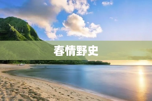 春情野史：一段充满**与诱惑的故事