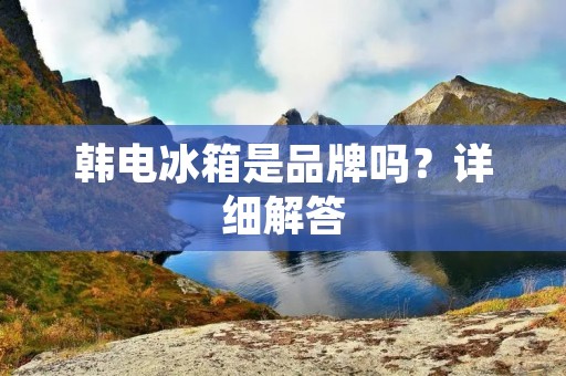 韩电冰箱是品牌吗？详细解答