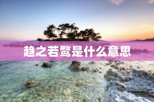 趋之若鹜是什么意思 趋之若鹜是什么意思
