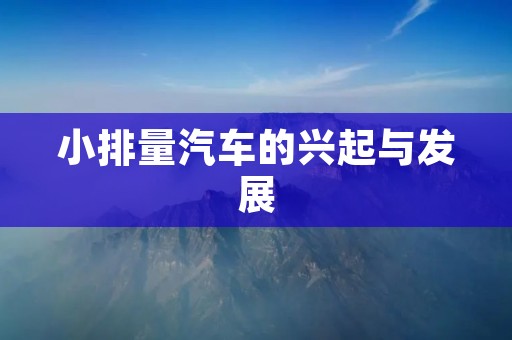 小排量汽车的兴起与发展