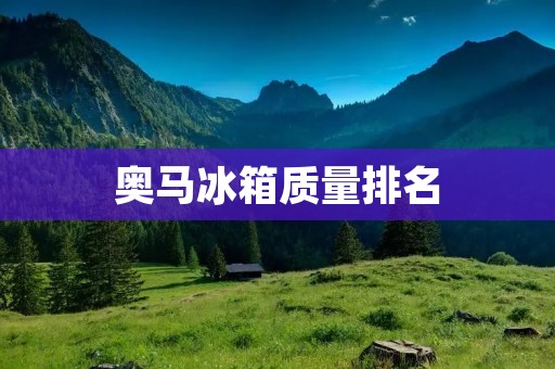 奥马冰箱质量排名：你需要知道的全方位评测