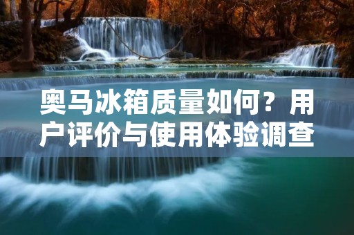 奥马冰箱质量如何？用户评价与使用体验调查