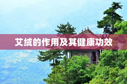 艾绒的作用及其健康功效