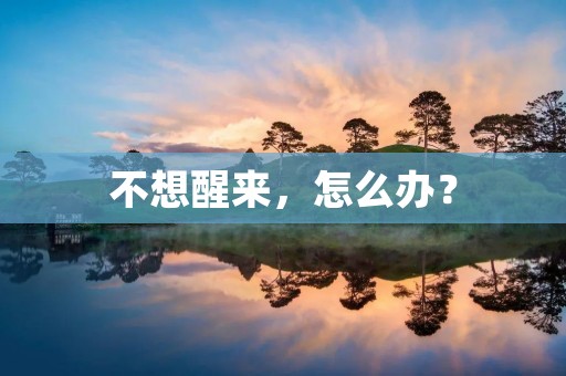 不想醒来，怎么办？