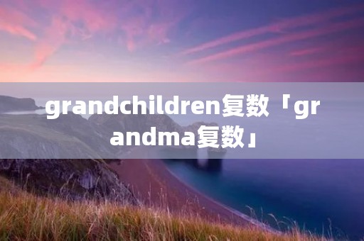 grandchildren复数「grandma复数」