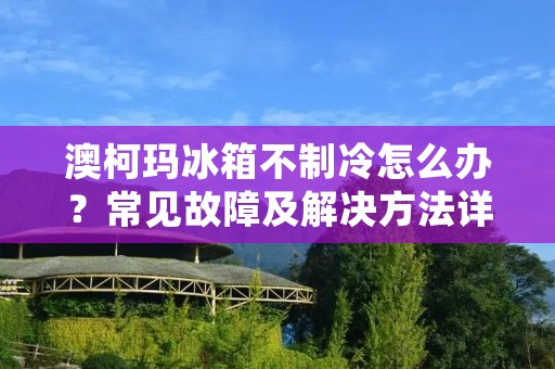 澳柯玛冰箱不制冷怎么办？常见故障及解决方法详解