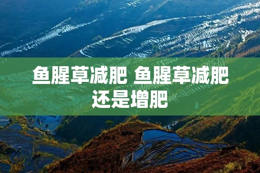 鱼腥草减肥 鱼腥草减肥还是增肥