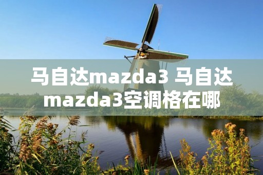 马自达mazda3 马自达mazda3空调格在哪