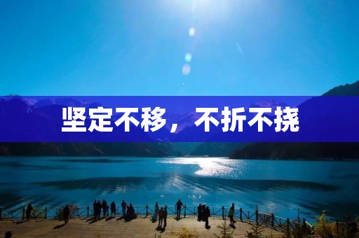 坚定不移,不折不挠 坚定不移,不折不挠