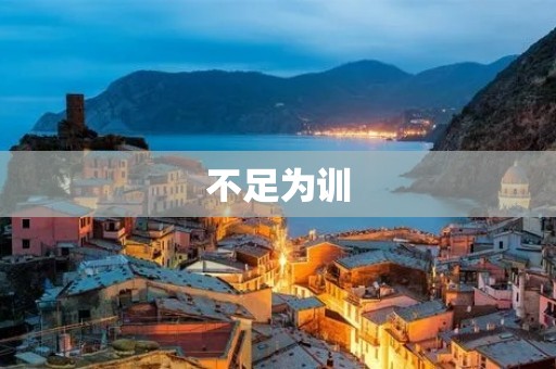 不足为训:如何在竞争激烈的当今社会中取得成功? 不足为训:如何在竞争激烈的当今社会中取得成功?