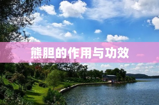 熊胆的作用与功效