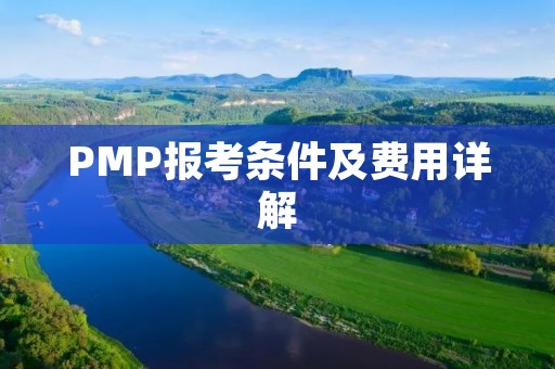 PMP报考条件及费用详解