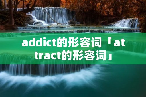 addict的形容词「attract的形容词」 addict的形容词「attract的形容词」