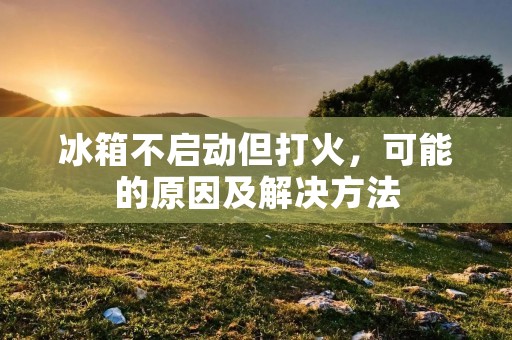 冰箱不启动但打火,可能的原因及解决方法 冰箱不启动但打火,可能的原因及解决方法