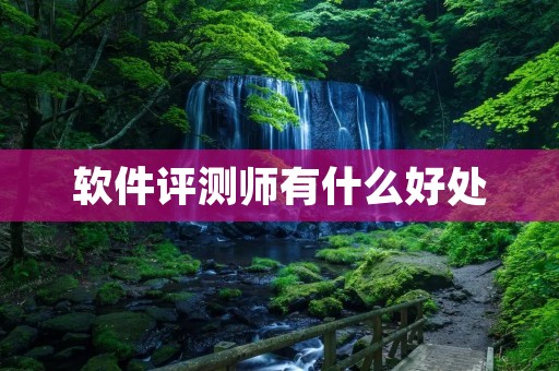 软件评测师有什么好处