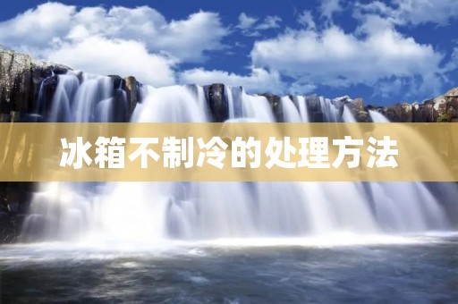 冰箱不制冷的处理方法 冰箱不制冷的处理方法