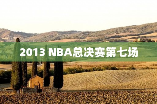 2013 NBA总决赛第七场:热火VS马刺,谁将夺得总冠军? 2013 NBA总决赛第七场:热火VS马刺,谁将夺得总冠军?
