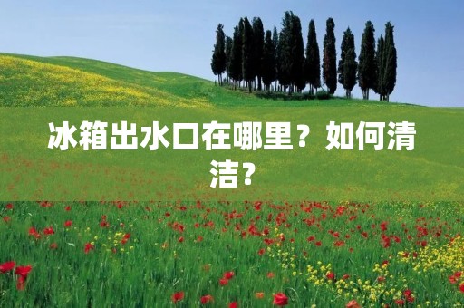 冰箱出水口在哪里？如何清洁？