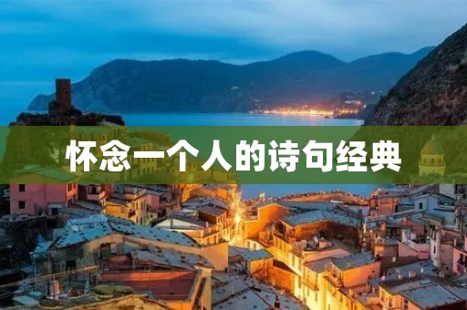 怀念一个人的诗句经典