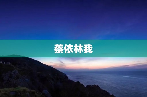 蔡依林我：一位华语乐坛的天后