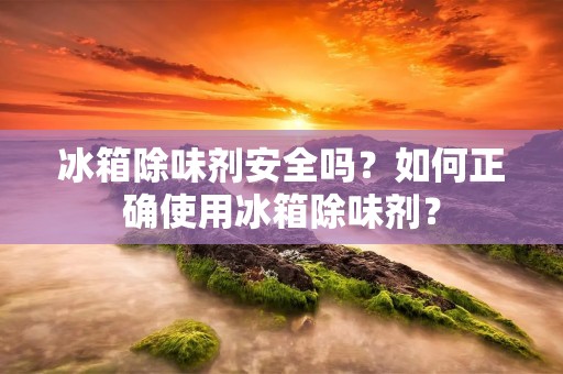 冰箱除味剂安全吗？如何正确使用冰箱除味剂？