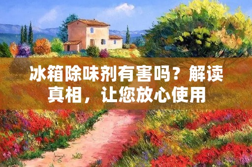 冰箱除味剂有害吗？解读真相，让您放心使用