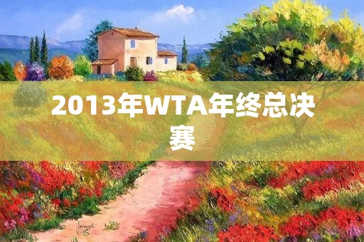 2013年WTA年终总决赛:纳芙拉蒂洛娃夺冠 2013年WTA年终总决赛:纳芙拉蒂洛娃夺冠