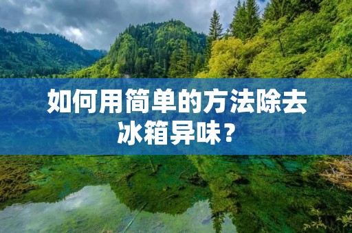 如何用简单的方法除去冰箱异味？