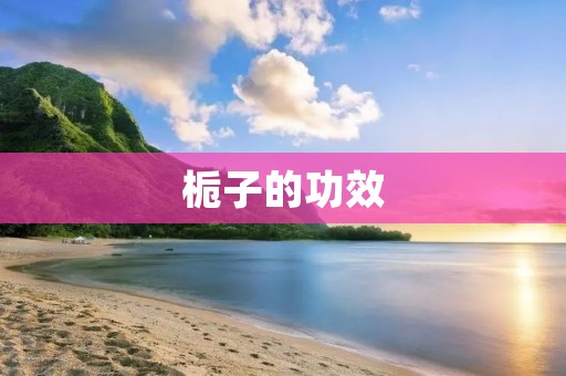 栀子的功效:美容养颜、清热解毒、抗炎止痛 栀子的功效:美容养颜、清热解毒、抗炎止痛
