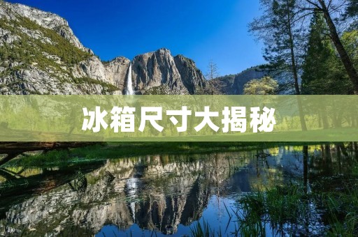 冰箱尺寸大揭秘：你需要知道的一切！