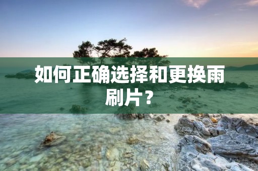 如何正确选择和更换雨刷片? 如何正确选择和更换雨刷片?