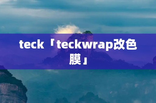 teck「teckwrap改色膜」 teck「teckwrap改色膜」